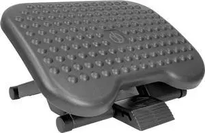 Mount-It! Ergonomic Under Desk Footrest with 3 Height Levels |Height Adjustable Tilting Foot Stool | Home Office Footrest with Massage Surface for Improved Circulation (MI-7801)