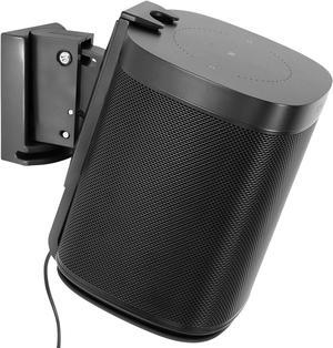 Mount-It! SONOS One, ONE Gen 2, One SL, and Play:1 Adjustable Wall Mount Bracket  Tilt & Swivel Speaker Holder for Optimal Sound, Low-Profile Design, and Easy Installation, Single (Black)