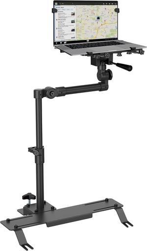 Mount-It! Universal Vehicle Laptop Mount for Cars, Trucks & Vans  No-Drill Installation, Adjustable Height, Full Motion Swivel, and Cooling Tray for Laptops Up to 17"