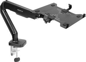 Mount-It! Laptop Desk Arm | Swivel Laptop Stand with Gas Spring Arm | Height Adjustable Laptop Arm Mount for MacBook, Dell, HP & 11-17 Inch Laptops