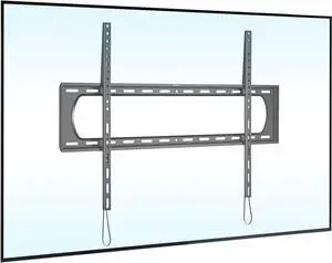 Mount-It! XXL Heavy Duty TV Mount, Ultra Low Profile, max VESA 900x600, Supports 264lb, Fits 60"-120"