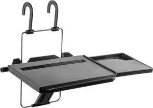 Mount-It! Car Table Tray with Adjustable Height and Tilt | Car Desk for Laptop FITS on Any Car Model and Steering Wheel | Holds Food, Drinks, Laptops, Tablets, Books and More! -