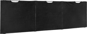 Mount-It! Under Desk Modesty Panel for Office Desks and Sit Stand Workstations [60 Inches Wide] Mesh Organizer Pockets for Cables and Wires (Black)