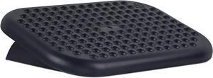 Mount-It! Ergonomic Foot Rest Under Desk | Adjustable Tilt Footrest with Textured Massage Surface | Work Footstool Under Office Desk Foot Support - Black