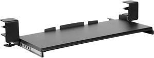 Mount-It! Clamp Keyboard Tray - Ergonomic Under Desk Pull Out Keyboard and Mouse Platform with No-Drill Easy Installation - Slides Under Desk Increase Space - 27 Inch Wide