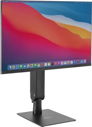 Mount-It! Freestanding Single Monitor Arm 17" to 32", Height Adjustable, Tension Adjustable Spring Mechanism Monitor Stand, Max VESA 100x100, Swivel, Rotation, Instant Height Adjustment, Black