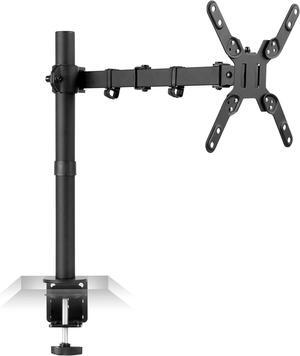 Mount-It! Large Monitor Desk Mount with VESA 200 (200x200, 200x100) Bolting Pattern, Fits up to 42 Inch and Ultrawide Monitors, Full Motion with Clamp and Grommet Base