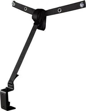 Mount It! TV Safety Straps For Child and Baby Proofing, Anti Tip Prevention and Earthquake Protection, Heavy Duty Metal Connectors, Secures to TV Stand and Walls, Black