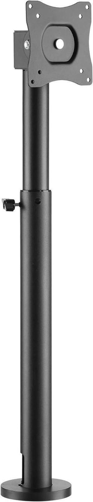Mount-It! Point-of-Sale Register Stand for Checkout Stations and Screens with VESA Patterns | Height Adjustable Pole with Bolt-Down Base, VESA 75, 100 Compatible