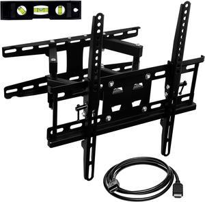 Mount-It! Full Motion TV Wall Mount | Stable Dual Arm Articulating Bracket for 32-55 Inch TVs | Swivel, Tilt & Extend | Universal VESA Wall Mount for Flat Screen, LED, LCD, OLED | 115 lbs Capacity