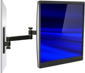 Mount-It! Full Motion Computer Monitor Wall Mount, Articulating Arm Fits Single Monitor Screens 19 20 21.5 22 24 27 30 Inches, VESA 75 and 100 Compatible, 33 lb Capacity Black