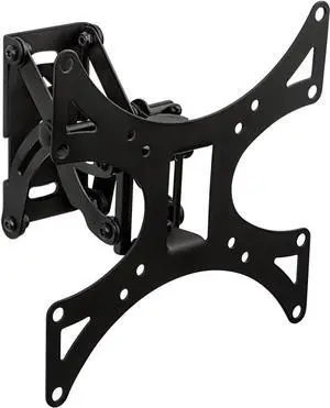 Mount-It! Swivel TV Wall Mount for Single Stud Installation | Fits Up to 200x200 VESA Patterns for 23-42 Inch Flat Screen and Monitors | Adjustable Tilt and Extend | 66 Lbs Capacity, Black