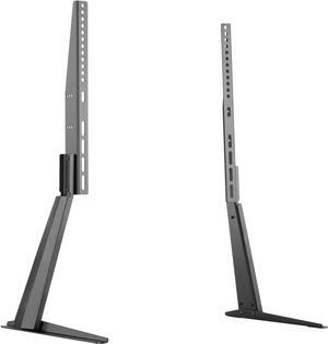 Mount-It! Tabletop TV Stand Base with Tilt Function, Universal TV Base Replacement with Height Adjustment, TV Legs Fits Most 32 to 70 inch Flat Screen TVs, VESA up to 800 by 400mm, 110 Lbs Capacity