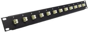 Ultra Spec Cables 12 Port LC Fiber Patch Panel Multimode (Loaded 1u) 19"