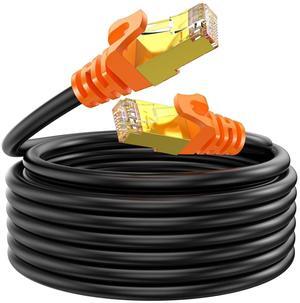 Cat 7 Ethernet Cable 150 FT, High Speed Internet LAN Cable, Outdoor&Indoor, Shielded Ethernet Cord UV Resistant Waterproof Buried-able Network Cord for Router, Modem, PS4/5, Xbox, Gaming,TV