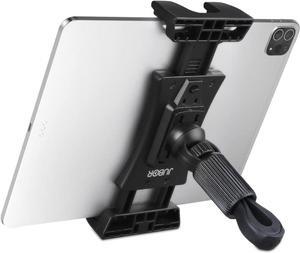 Spin Bike Tablet Holder, 360° Rotation iPad Mount Holder for Exercise Bike, Indoor Treadmill, Stationary Bicycle, Tablet Stand Clamp for iPad Mini/Air/Pro and All 4.7-12.9" Devices & Smartphones