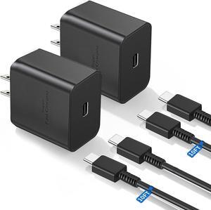 Type c Charger Fast Charging 45W Fast Charging USB C Charger for Samsung Galaxy A53/A73,Galaxy S25 Ultra/S25/S25+/S24 Ultra/S24+/S23/S22/S22 Plus/S21/S21 Ultra/iPhone 16/15(10 Ft)