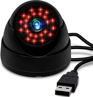 Security Dome Camera Waterproof Night Vision Camera with Infrared LEDs,Day Night Weatherproof Surveillance CCTV Camera Dome Outdoor/Indoor,Night Vision Up to 80FT