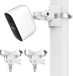 Universal Outdoor Camera Mount for Arlo Pro 5S/Pro 4/Pro 3/Ultra 2/Essential XL,for eufyCam 2C/2C Pro and More Security Camera with 1/4 Thread(White, 2 Pack)