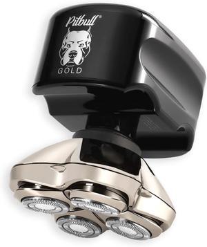 Skull Shaver Pitbull Gold PRO Head and Face Shaver: Ultimate Grooming Kit for Men, 5-in-1 Premium Bald Head Electric Head Shaver, Wet and Dry Easy