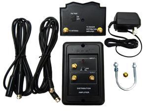 Indoor Outdoor High Gain Signal Amplifier HDTV VHF UHF FM Channel Boost