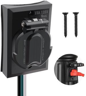AC 125V 15A Outdoor Lamp Post Grounded Convenience Outlet,Waterproof Electrical Outlet for Outdoor Lamp Poles Replacement M1-053