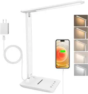 karidi LED Desk Lamp Dimmable Table Lamp Reading Lamp with USB Charging Port, 5 Lighting Modes, Sensitive Control, Foldable Portable Desk Light for Home Office Bedroom Reading (White) karidi LED Desk Lamp Dimmable Table Lamp Reading Lamp with USB Charging Port, 5 Lighting Modes, Sensitive Control, Foldable Portable Desk Light for Home Office Bedroom Reading (White)