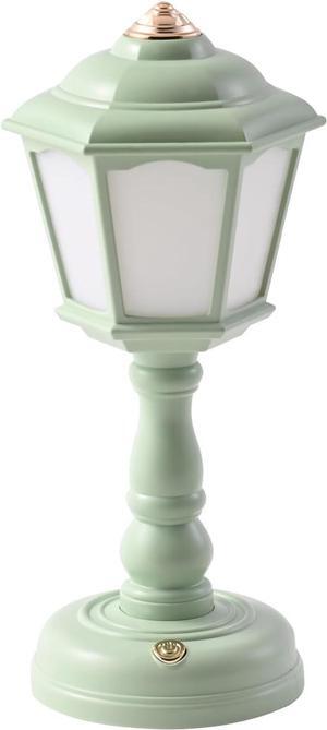 Mini Desk lamp Vintage, LED Desk Lamp Dimmable Table Lamp Reading Lamp with USB Charging Port, Sensitive Control, Eye-Caring Office Lamp,Very Beautiful Decorative Desk lamp (Green)