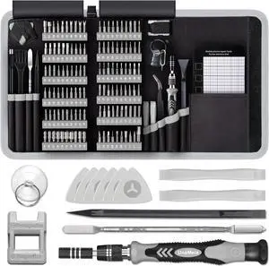 Precision Screwdriver Set, Unamela 139 in 1 Computer Repair Tool Kit with 120 Bits, Magnetic Electronic Screwdriver Kit Compatible for Laptop, PC, MacBook, iPhone, Tablet, PS4, Xbox, Game Console