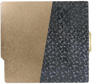 IdeaFormer Smooth Diamond PEO+Textured PEI Plate for Bambu Lab X1 X1C P1P P1S A1, Double Sided Textured PEO PEI Build Plate for Bambu Lab Series 3D Printers