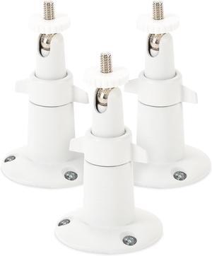 Wasserstein Adjustable Metal Wall Mount Compatible with Arlo Essential/XL 2 Gen/Pro/2/3/4/5/Ultra/Ultra 2, Wyze Cam Outdoor/V3, & Ring Stick Up Cam Pro/Battery (3-Pack, White)
