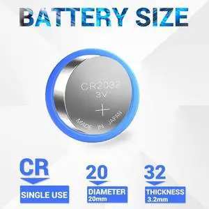 LeFix CMOS Battery RTC Battery CR2032 Compatible with DELL D830 E6530 N4050 E7270;for HP CQ41 8440p G4;for ASUS S56 X611;for Samsung R467 R458,Black