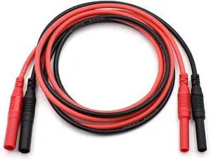 Meter Test Lead Extension Male to Female Connector 4mm Banana Plug to Jack Heavy Duty Silicone Wires Multimeter Leads Probes Adapter 14AWG (1 pair) (39.4")