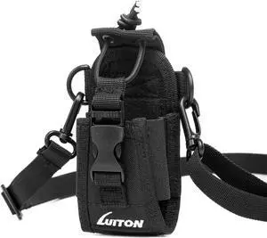 LUITON Radio Holder Walkie Talkie Pouch Molle Radio Pouch BaoFeng Radio Holster Strap Radio Case for Duty Belt Compatible with BaoFeng UV5R 888S F8HP Kenwood Icom HYT Arcshell Retevis H777 (1 Pack)