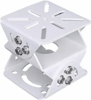 WiTi Universal Joint Mount for Security Camera, 3-Axis Bracket Adjustable Solid Metal Base,Connector Suitable for CCTV Cameras Installation Indoor and Outdoor