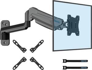 BONTEC Monitor Wall Mount Bracket for 13 to 42 Inch Screens, Gas Spring Arm Wall Mount, Height Adjustable Articulating Single Arm Wall Stand with VESA Extended Arm Up to 19.8lbs, Max VESA 200x200