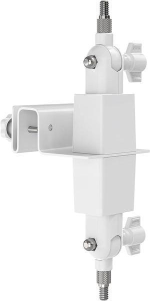 Holicfun 2-in-1 Security Camera and Solar Panel Gutter Mount for Ring, Eufy, Arlo, Wyze Solar Panels and Cams - White