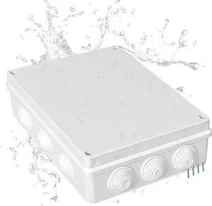Iron Forge Cable Outdoor Electrical Junction Box - 12 x 10 x 4.8 Inch Dustproof Waterproof Electrical Box for Outdoor - Universal Enclosure Box