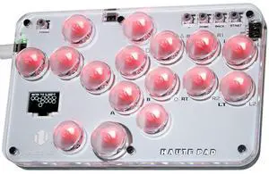 Sehawei Haute42 Arcade Stick S16 All-Button Gamerfinger with Custom RGB & Turbo Functions,Arcade Controller Street Fight for PC/Ps3/Ps4/Switch/Steam Game Keyboard-Supports Hot Swap & SOCD
