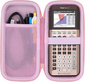 Hard Case Compatible with Texas Instruments TI-84 Plus CE/TI-84 Plus/TI-Nspire CX II CAS/TI-Nspire CX II/TI-83 Plus/TI-89 Titanium/TI-85 / TI-86 Color Graphing Calculator (Rose Gold)