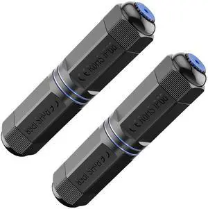 2 Pack Waterproof rj45 Coupler Cat6, IP68 Waterproof Ethernet Coupler Female to Female, Shielded Outdoor Ethernet Coupler for CAT6/CAT5E/CAT5 Network Cables PoE