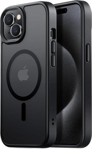 for iPhone 15 Plus&iPhone 14 Plus Phone Case Fits MagSafe 10FT Drop Resistant Matte Skin Feeling Back Cover for iPhone 15 Plus&iPhone 14 Plus CaseBlack
