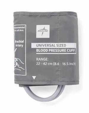 Medline Elite Universal Replacement Upper Arm Cuff for Digital Blood Pressure Monitor, Accurate and Comfortable, Fits Arms 22-42 cm