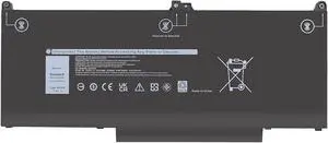 MXV9V 60Wh Laptop Battery Replacement for Dell Latitude 5300 5310 7300 7400, Latitude 5300 5310 2-in-1, Inspiron 7300 7306 2-in-1 Black Series P96G P97G P99G P100G 5VC2M 05VC2M 0829MX 7.6V 4-Cell