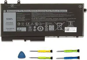 3-Cell 51Wh R8D7N Laptop Battery Replacement for Dell Inspiron 7590/7591/7791 2-in-1 Latitude 5400 5500 Precision 3540 3550 Series 1V1XF 4GVMP W8GMW 0R8D7N H82T6 0C5GV2 0W8GMW