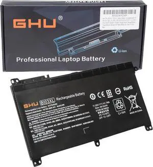 GHU New BI03XL ON03XL Laptop Battery Compatible with HP Pavilion X360 13-U M3-U M3-U001DX M3-U103DX 13-U100TU 13-U100TU Stream 14-AX 14-ax010wm 14-ax020wm 14-ax030wm Series HSTNN-UB6W 41.7Wh 11.55V