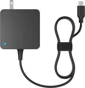 65W USB C Universal PD Charger for Asus Zenbook Chromebook, HP Spectre x360 Elitebook Chromebook, Dell Latitude, Lenovo Thinkpad Yoga, Acer, Type-C Laptop, Tablet, iPhone 16, Samsung Galaxy Series