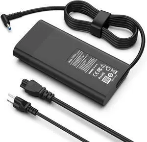 High Power 200W Omen Charger Compatible with HP OMEN 15 17 HP Victus Gaming Laptop 15 17 ZBook 17 15 15u Studio G9 G10 17-ab 17-cd 16-a 16-ab 15-cb 15-dk 15-bc 15-ec 15-cx TPN-DA10 Power Cord