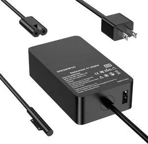 65W Surface Pro Laptop Charger for Microsoft Surface Pro 10, 9, 8, 7+, 7, 6, 5, 4, 3, X, Windows Surface Laptop 6, 5, 4, 3, 2, 1, Surface Go Tablet, Surface Book 3, 2, 1, Support 44W, 36W,24W LED