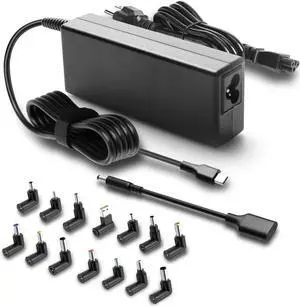 100W USB C Universal Laptop Charger Fit for HP Lenovo Dell Acer Asus Toshiba Geteway Samsung MacBook IBM Fujitsu Sony LG MSI Notebook Ultrabook Chromebook Computer AC Adapter Power Cord